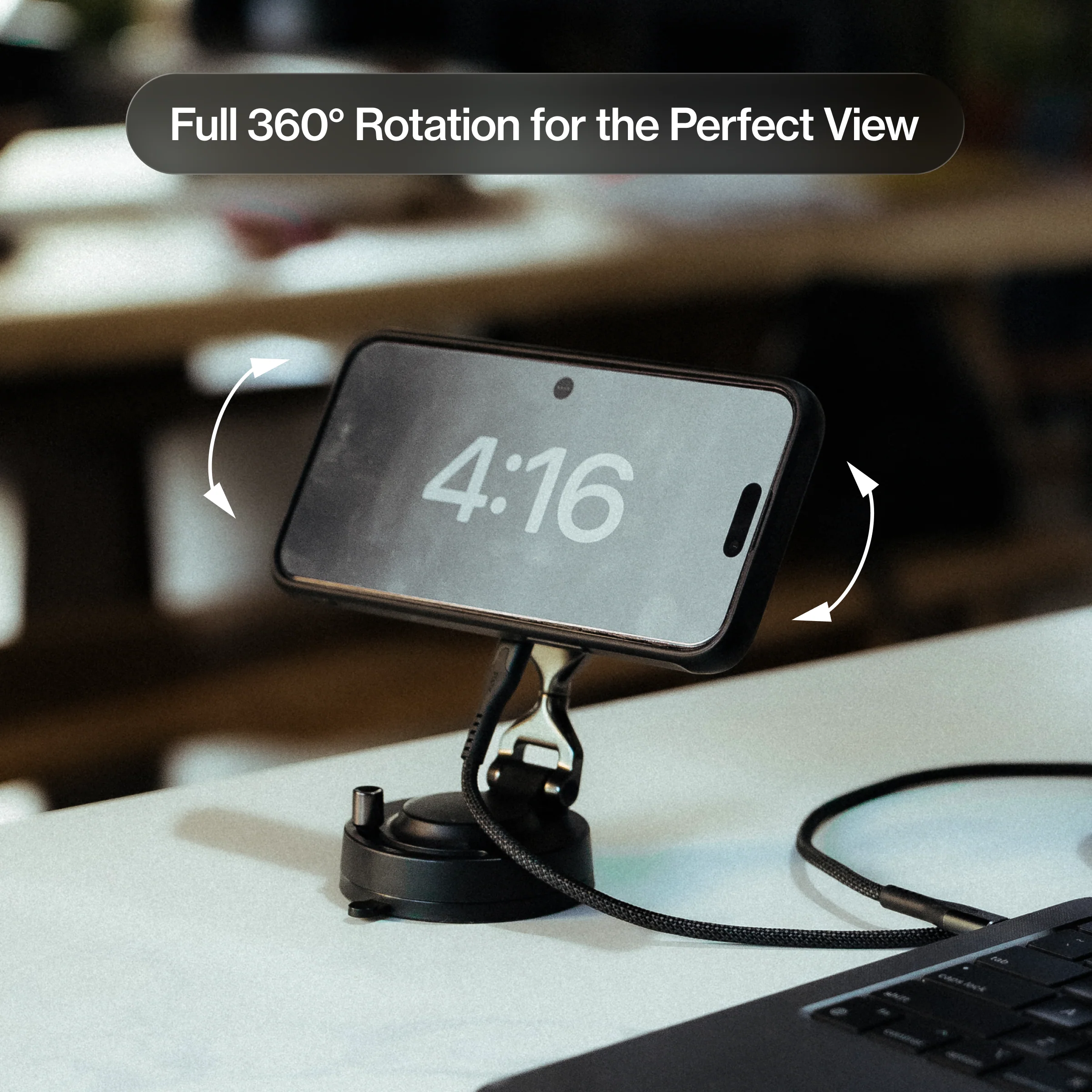 HyperMount Pro | 15W Wireless Charging Nano-Vacuum Mount - Image 9