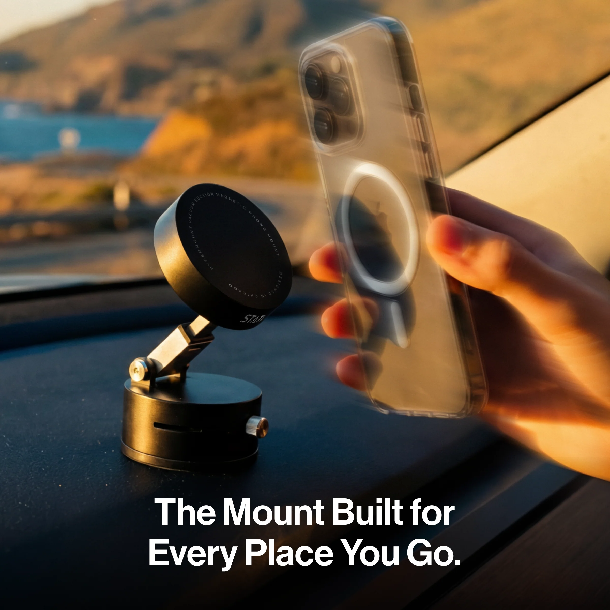 HyperMount (Gen 2) | Vacuum Car Mount | Compatible with All Smart Phones | iPhone or Android - Image 9
